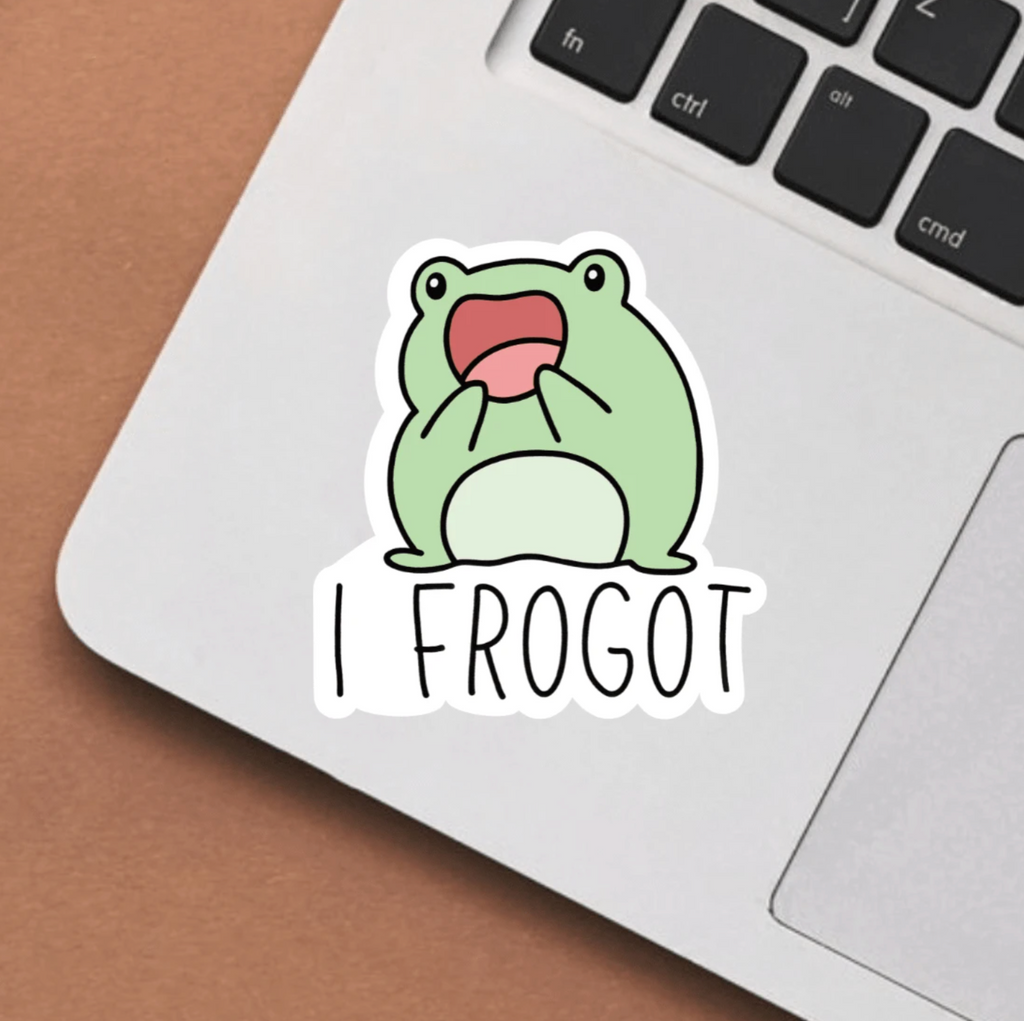 'I frogot' Vinyl Sticker