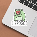 'I frogot' Vinyl Sticker