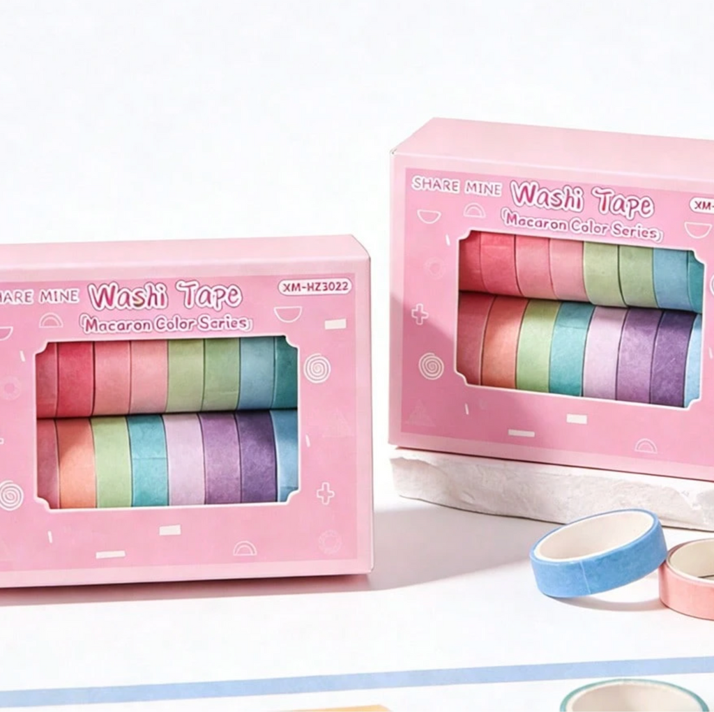 Macaron Washi Tape Set