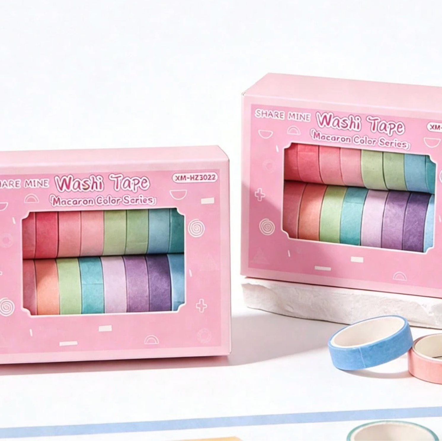 Macaron Washi Tape Set