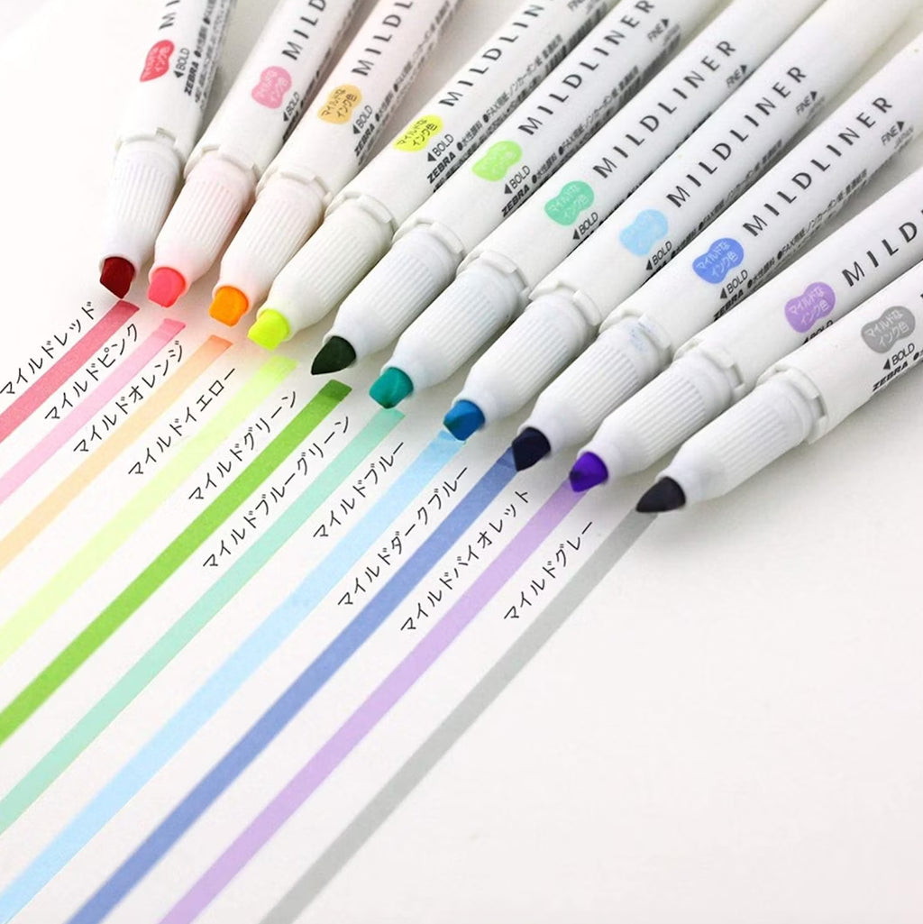 Zebra Mildliner Highlighter (10pcs Set)