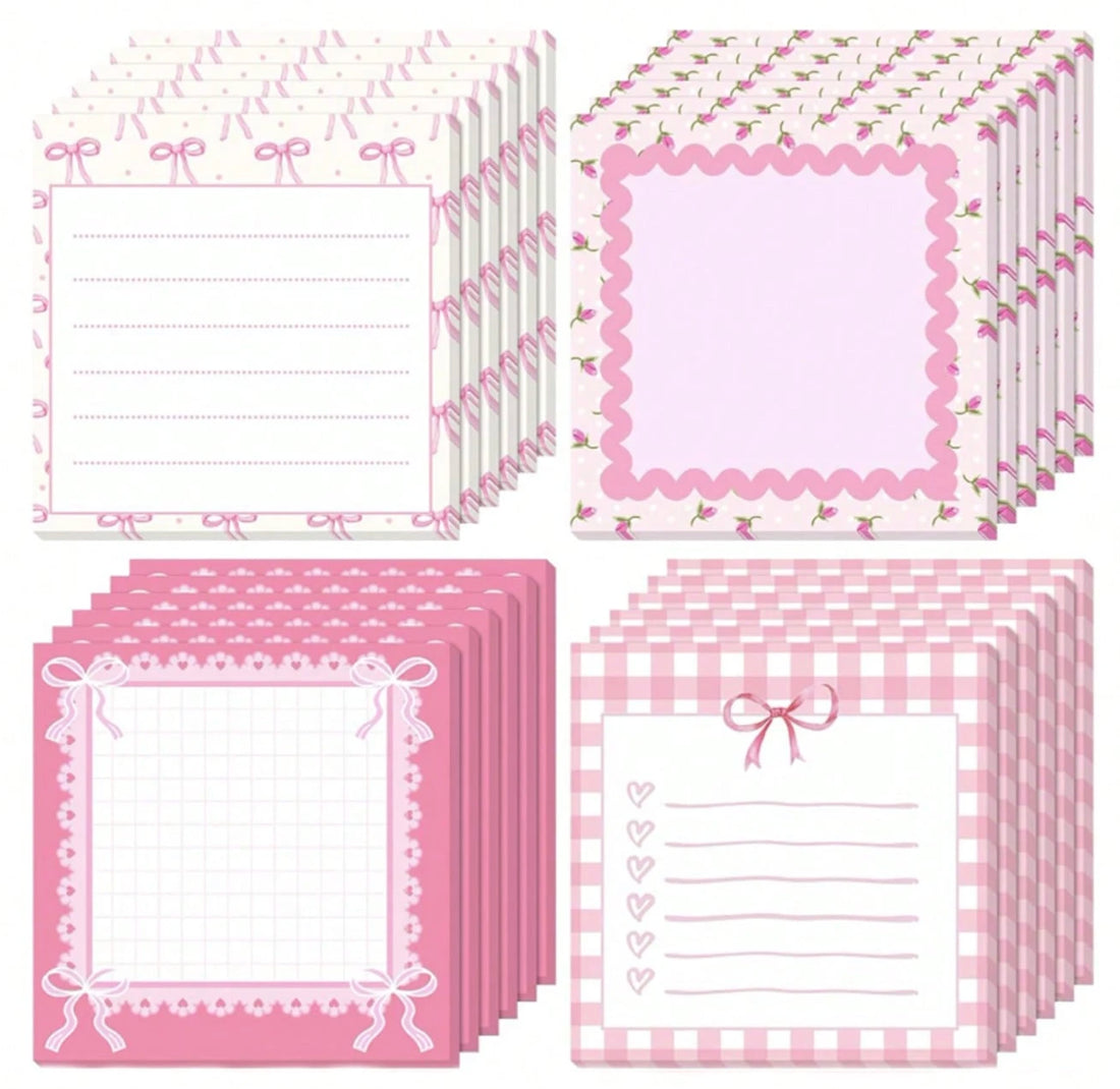 Bowtiful Sticky Notes (pink)
