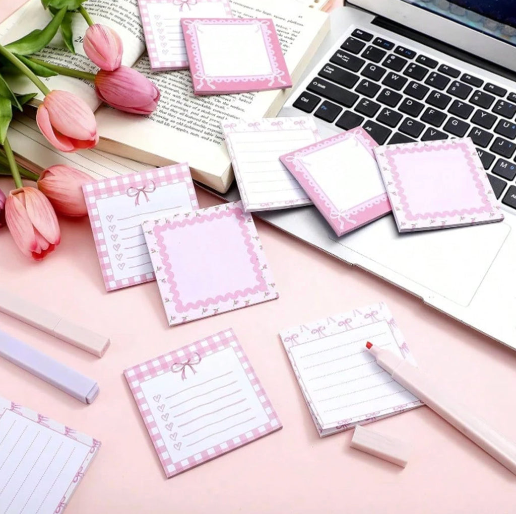 Bowtiful Sticky Notes (pink)