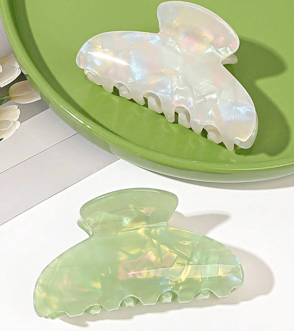 Pearl Marble Hair Claw (crystal set)