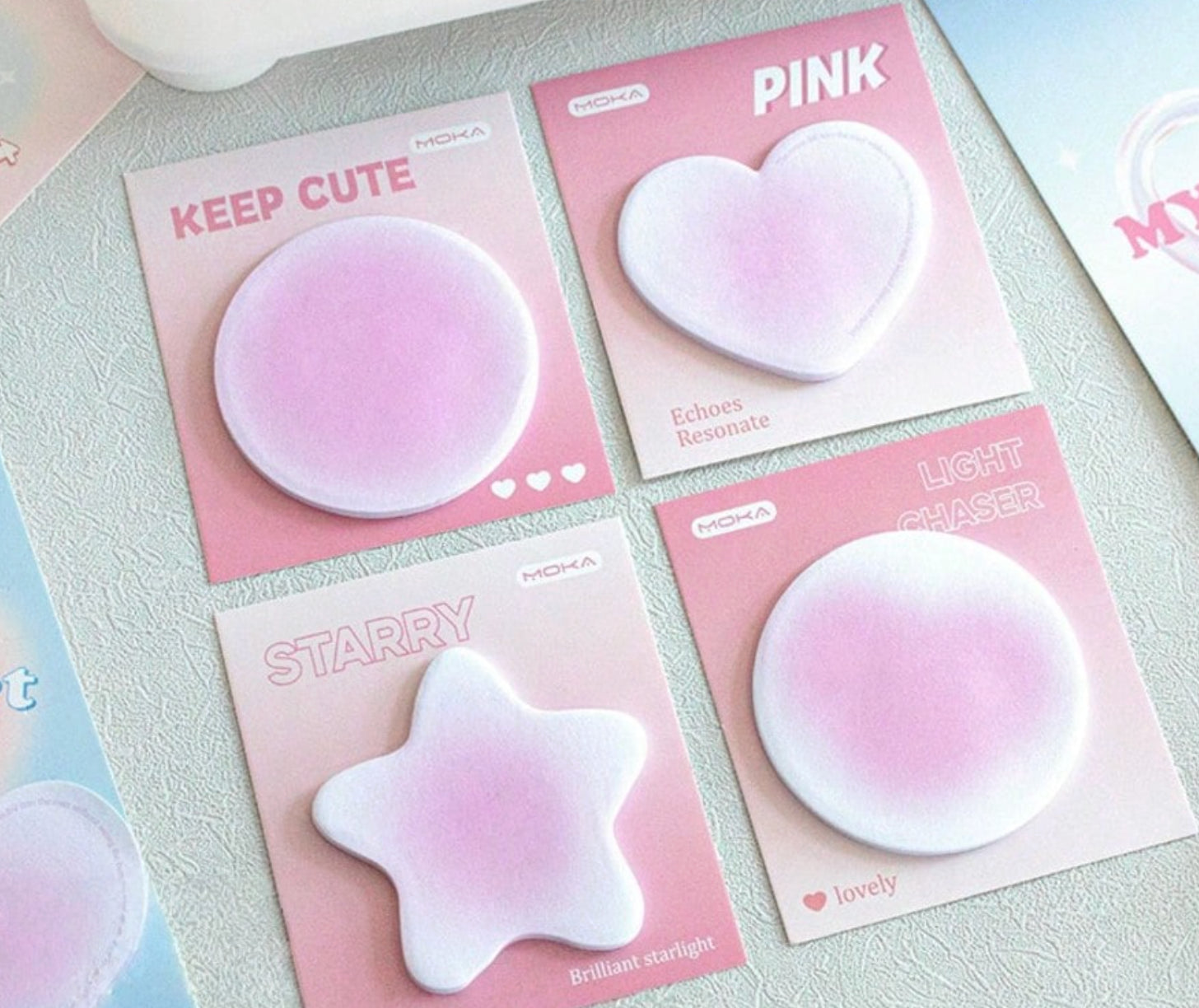 Shaped Sticky Notes (Pink)