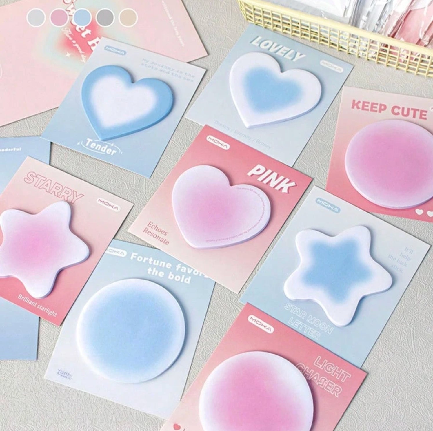 Shaped Sticky Notes (Pink)