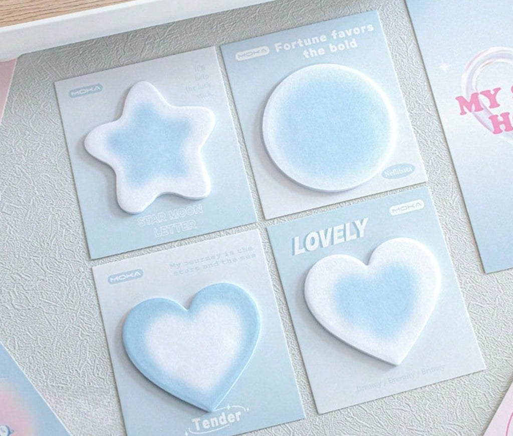 Shaped Sticky Notes (blue)