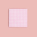 Gingham Sticky NotePad (pink)