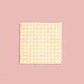 Gingham Sticky NotePad (yellow)