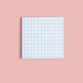Gingham Sticky NotePad (Blue)
