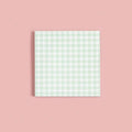Gingham Sticky NotePad (Green)