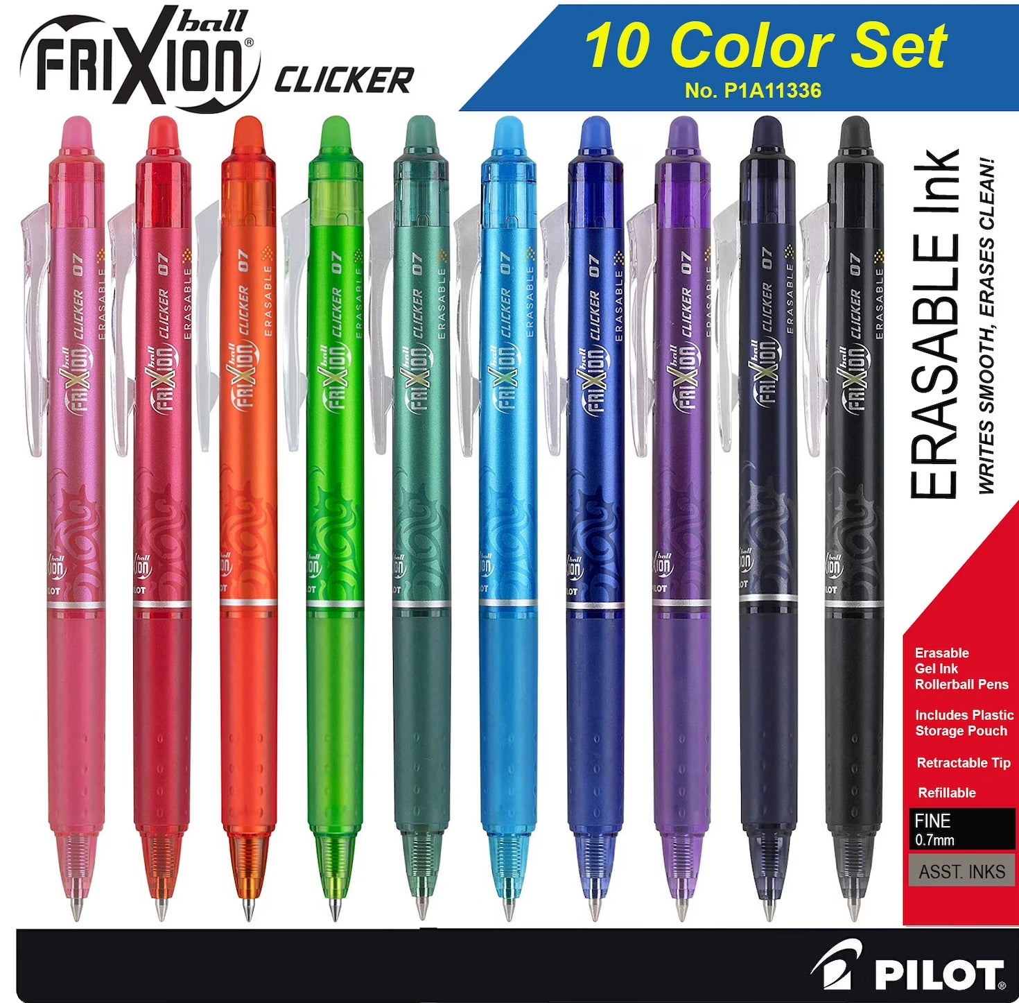 Frixion Ball Clicker 0,7mm (set)