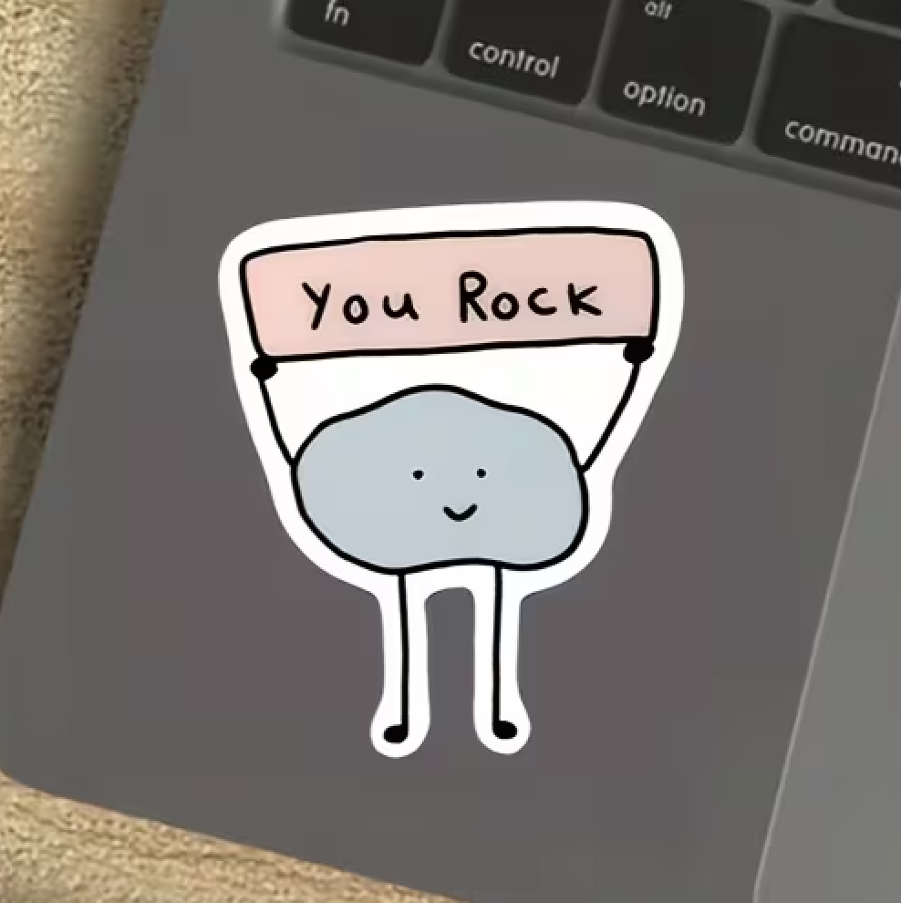 'You Rock' Vinyl Sticker