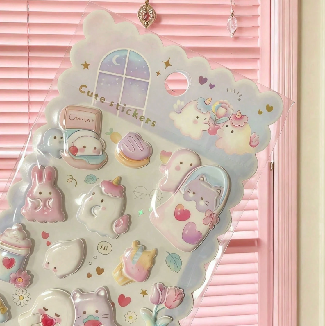 [POKOJA] Squishy Cartoon Sticker (blue)