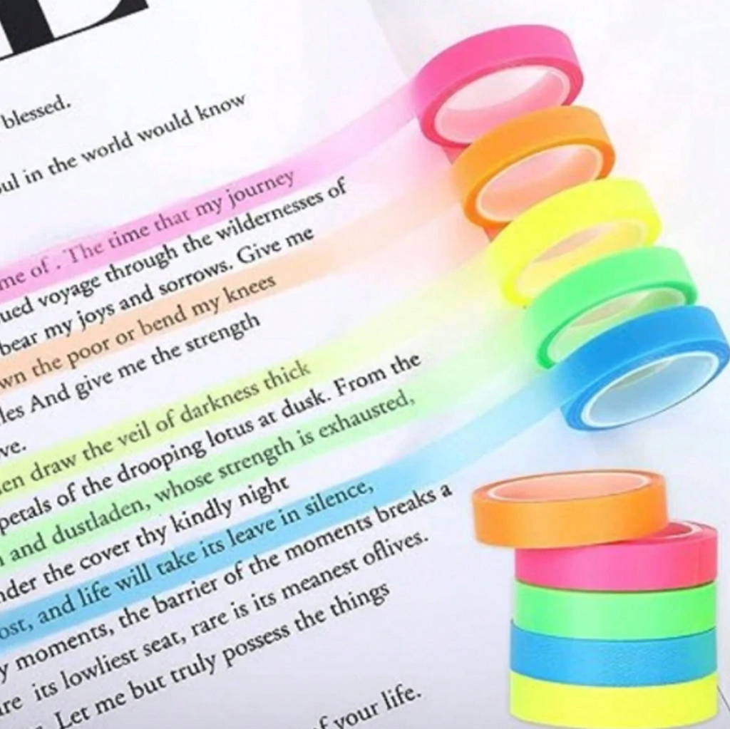 Set of 5 Highlighter Tape
