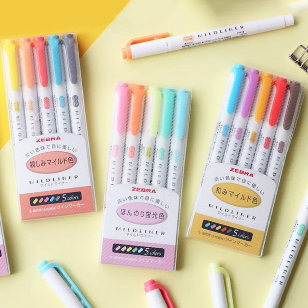Zebra Mildliner Highlighter (Friendly Colors)