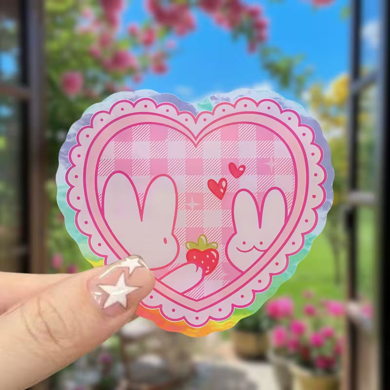 Bunny Heart Vinyl Sticker