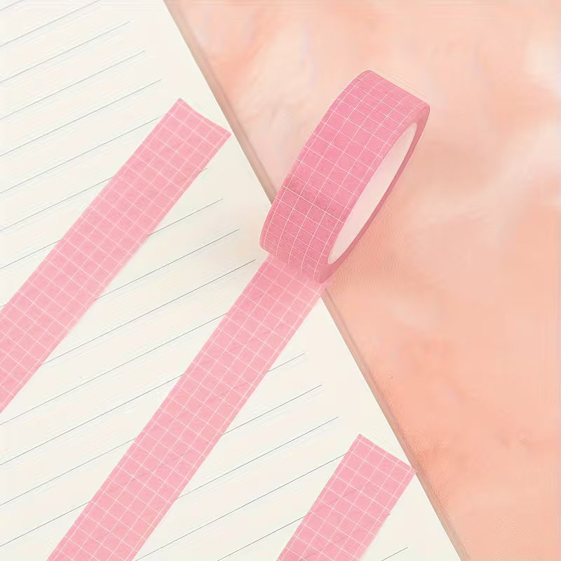 Pink Grid Washi Tape