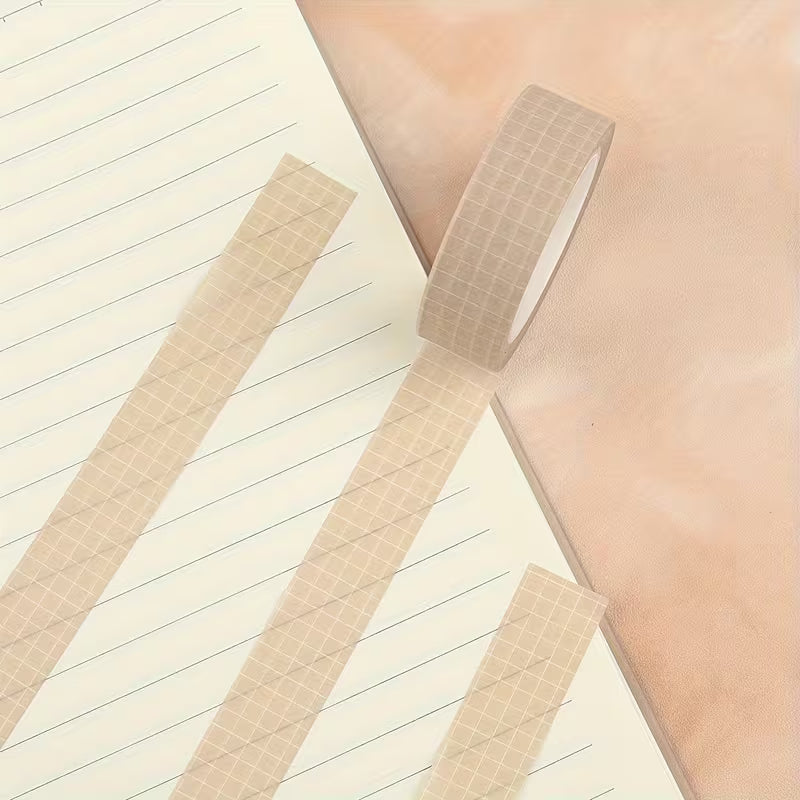 Coral Grid Washi Tape