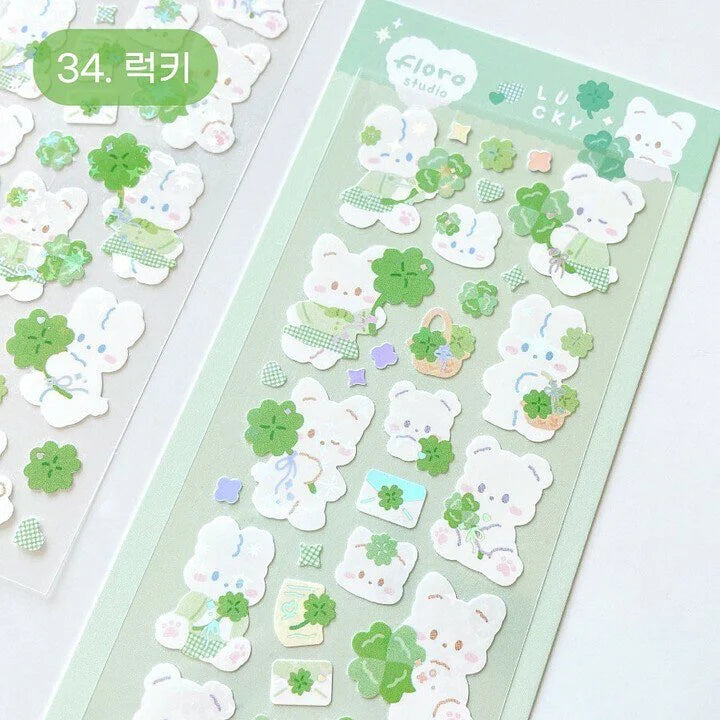 [Floro Studio] Lucky Bear Sticker