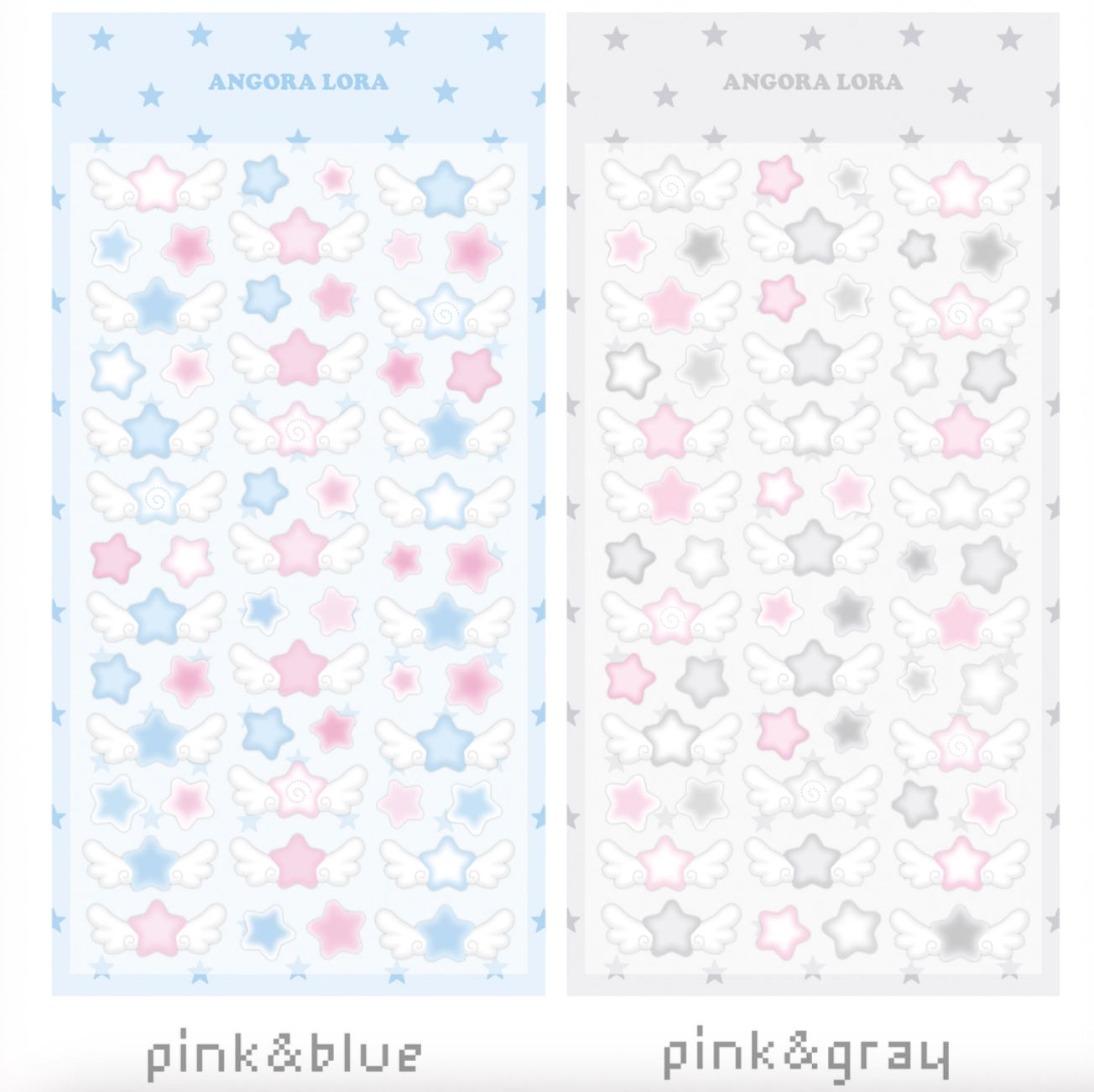 [Angora Lora] Wing Star Sticker