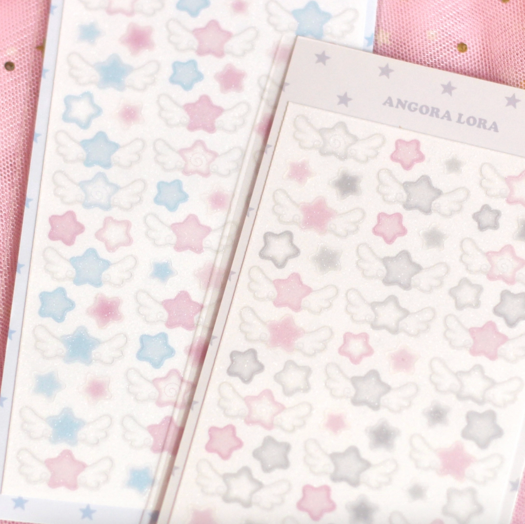 [Angora Lora] Wing Star Sticker