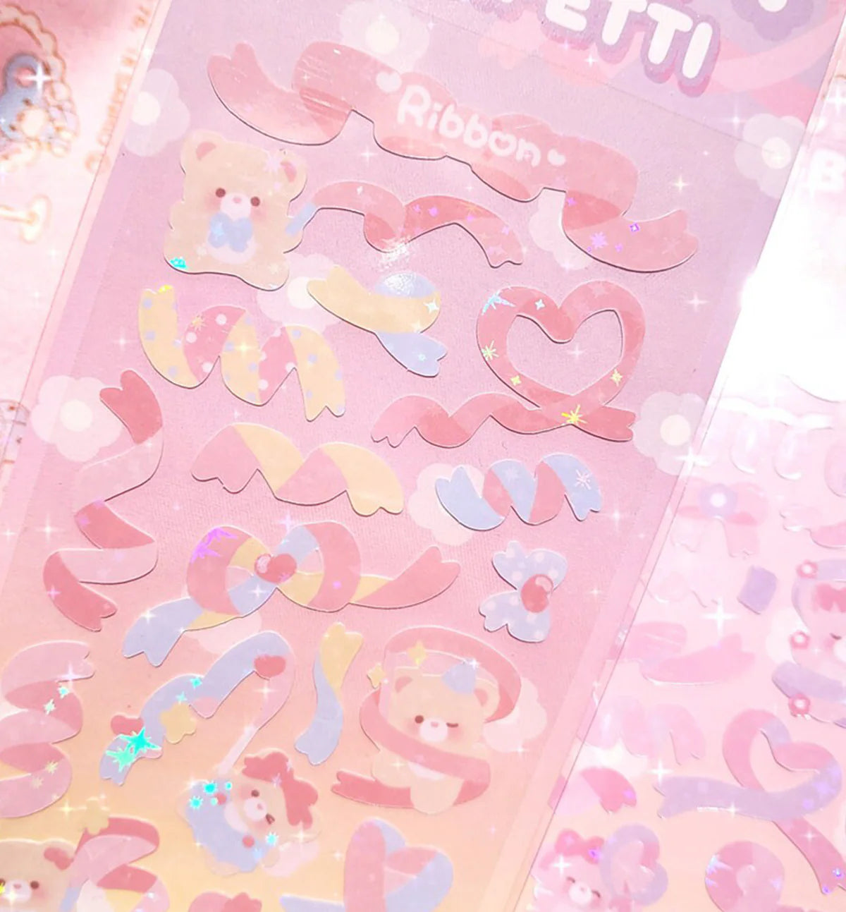 [Seolkee_illust] Ribbon Confetti Sticker