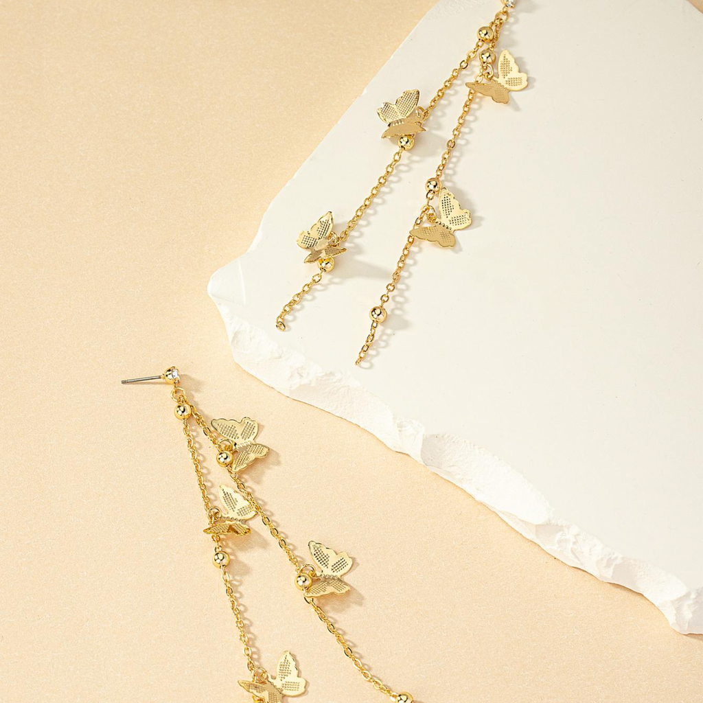 [MOONVY] Butterfly Drop Earrings