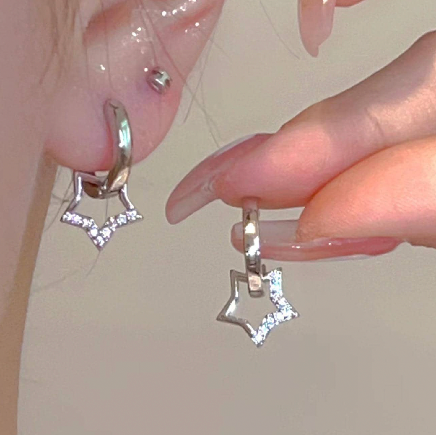 Star Drop Earrings