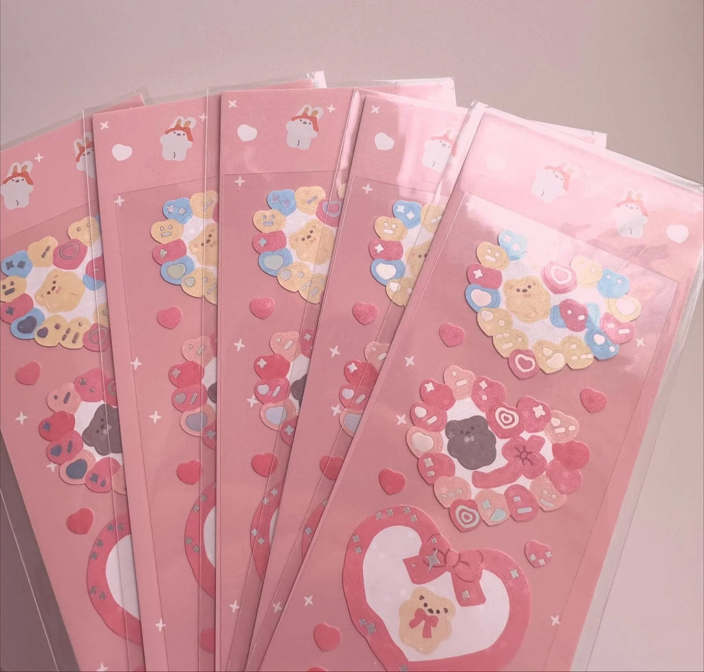 [Galicici] Heart Frame Stickers