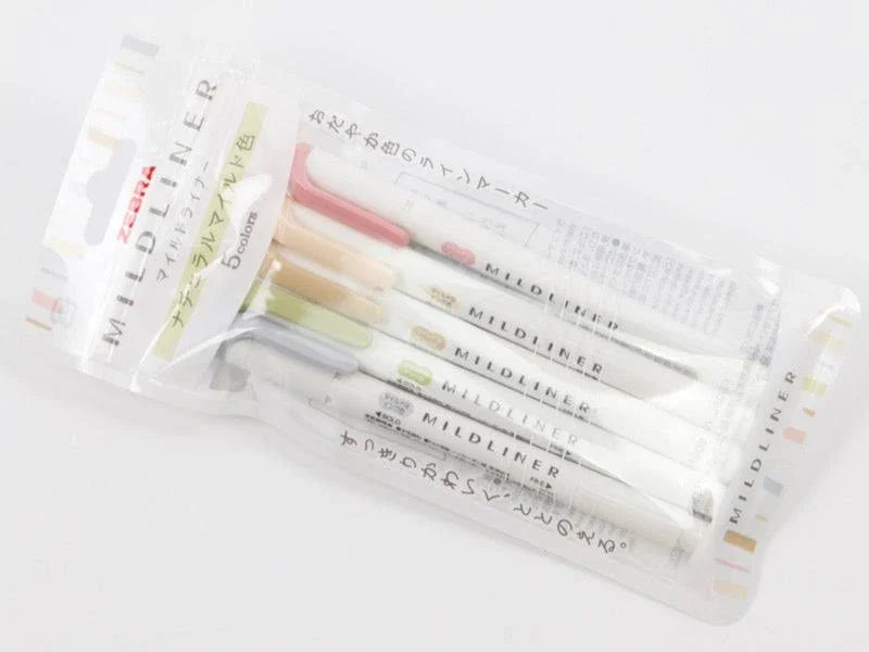 Zebra Mildliner Highlighter (Gentle Mild Colors)